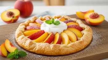 Receta de tarta de durazno