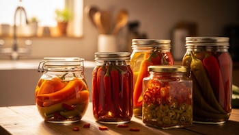 Receta de ajíes en vinagre,